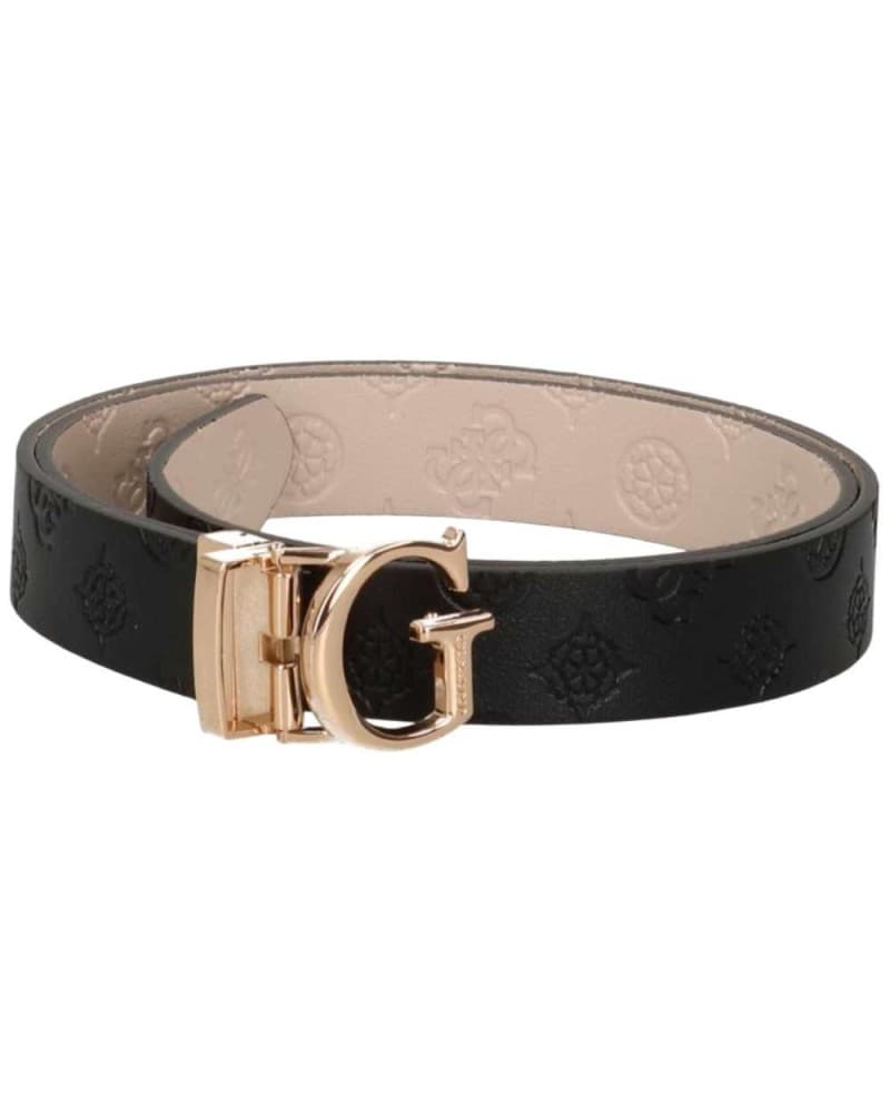 GUESS Guess Cintura Ella Logo Adjustable &amp; Reversible Donna Nero Dark Taupe Regolabile e Reversibile Monogramma - 3