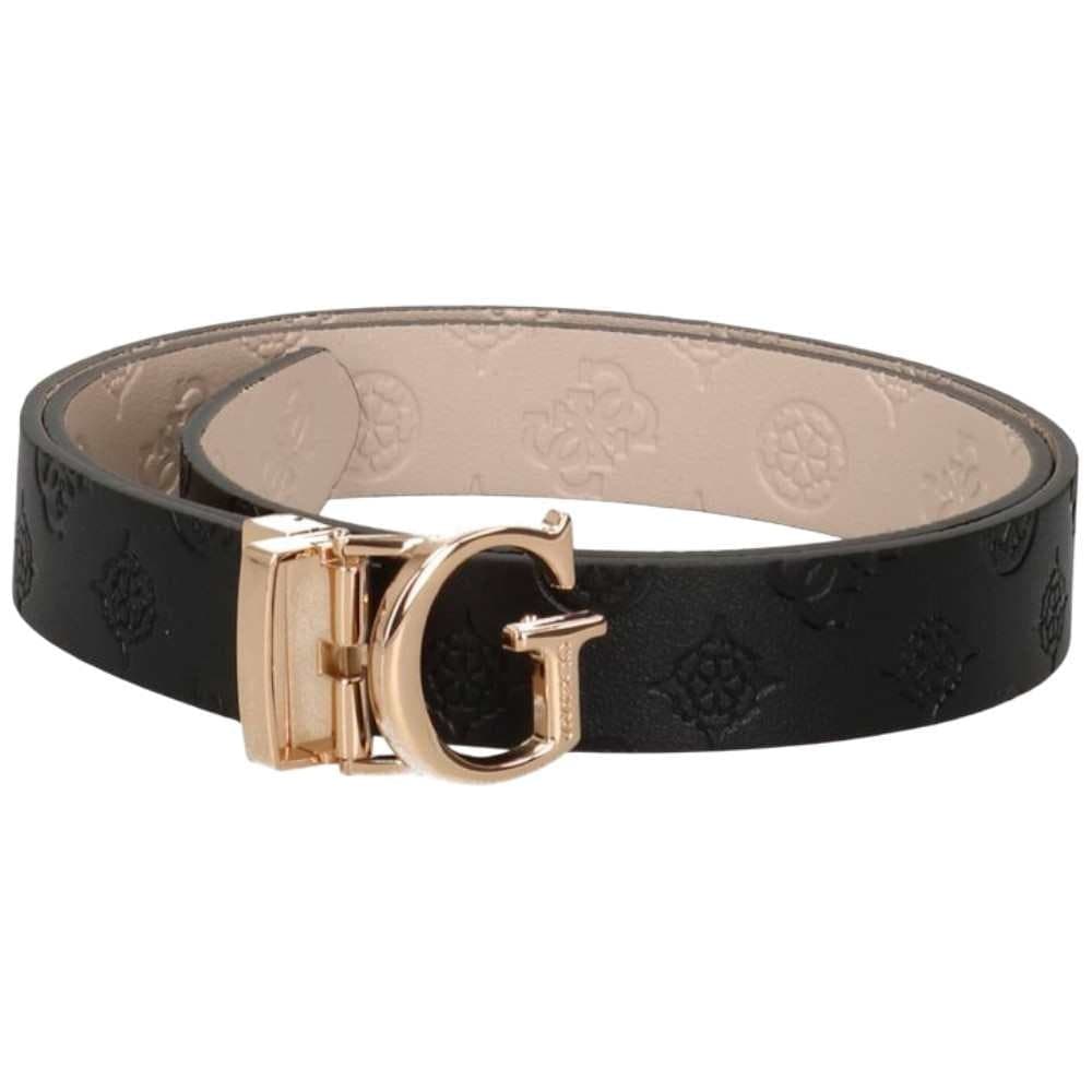 GUESS Guess Cintura Ella Logo Adjustable &amp; Reversible Donna Nero Dark Taupe Regolabile e Reversibile Monogramma - 2
