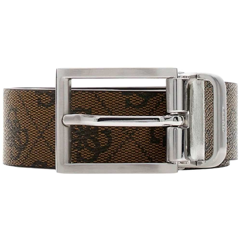 GUESS Guess Cintura Milano Reversible &amp; Adjustable H35 Uomo Coffee Regolabile e Reversibile in Vera Pelle - 2