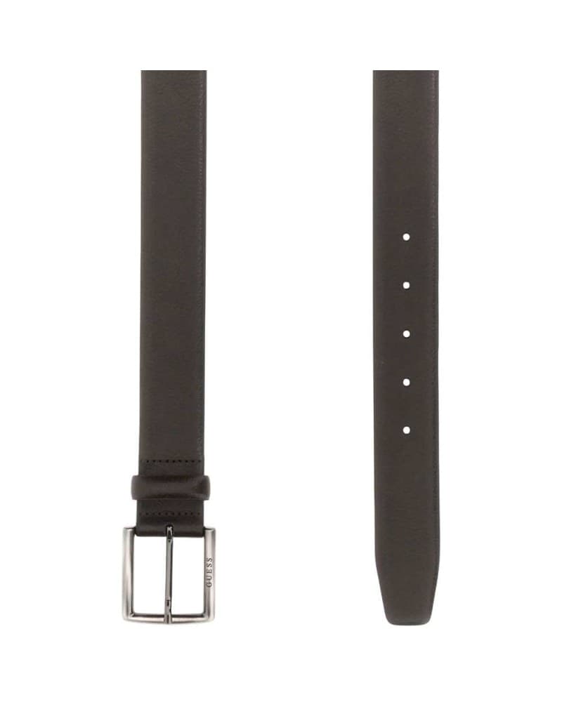 GUESS Guess Cintura Not Adjustable &amp; Not Reversible H35 Uomo Marrone in Vera Pelle con Fibbia - 3