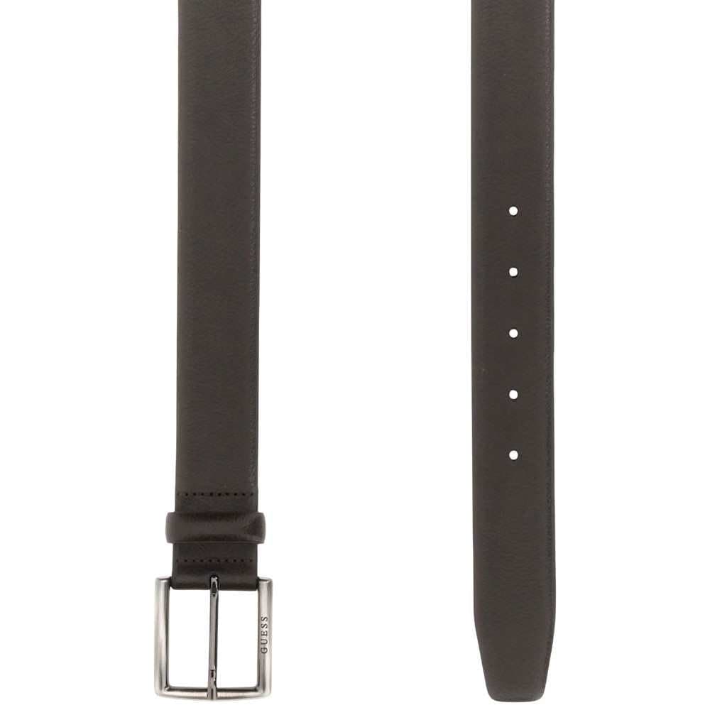 GUESS Guess Cintura Not Adjustable &amp; Not Reversible H35 Uomo Marrone in Vera Pelle con Fibbia - 4