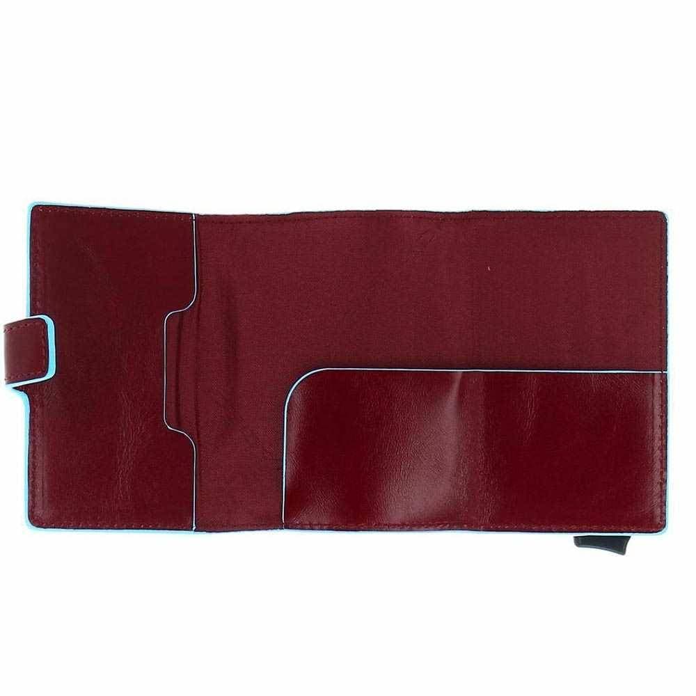 PIQUADRO Portacarte  Blue Square Marrone Pelle - PP5472B2R-MO - 4