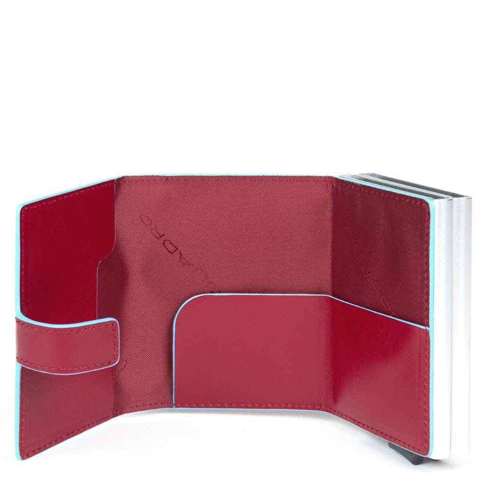 PIQUADRO Portacarte  Blue Square Rosso Pelle - PP5472B2R-R - 4