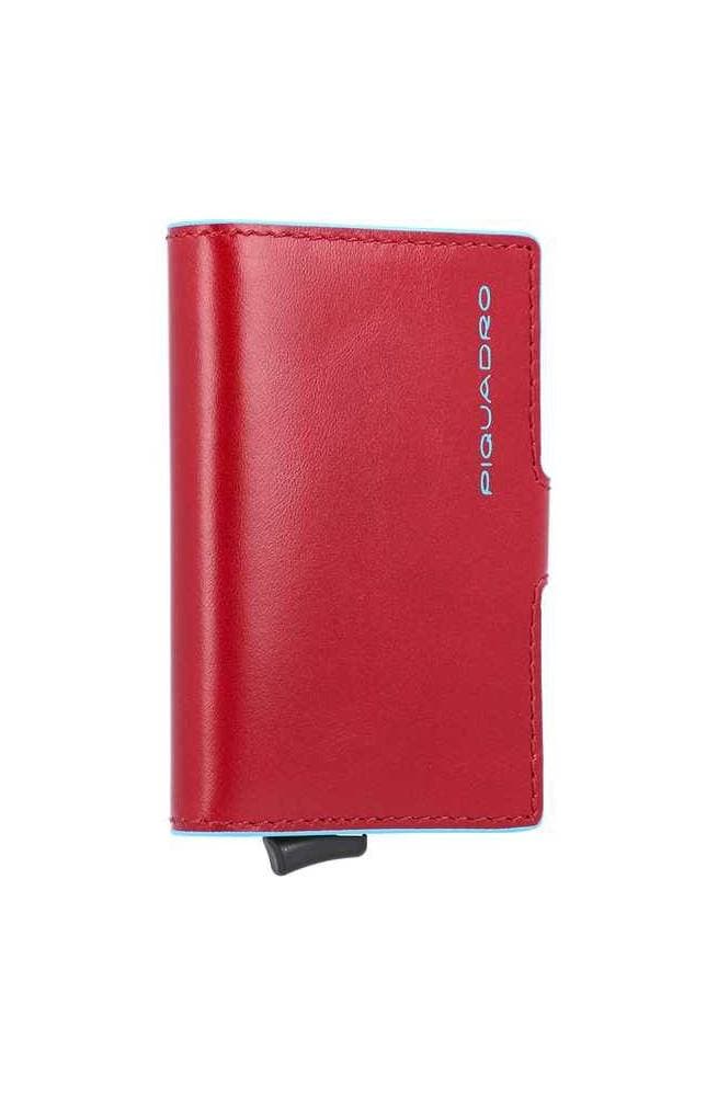 PIQUADRO Portacarte  Blue Square rosso RFID - PP5649B2R-R - 9