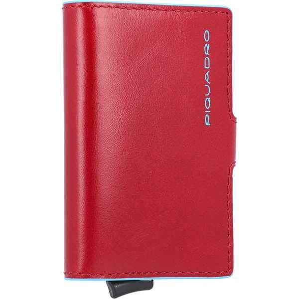 PIQUADRO Portacarte  Blue Square rosso RFID - PP5649B2R-R - 2
