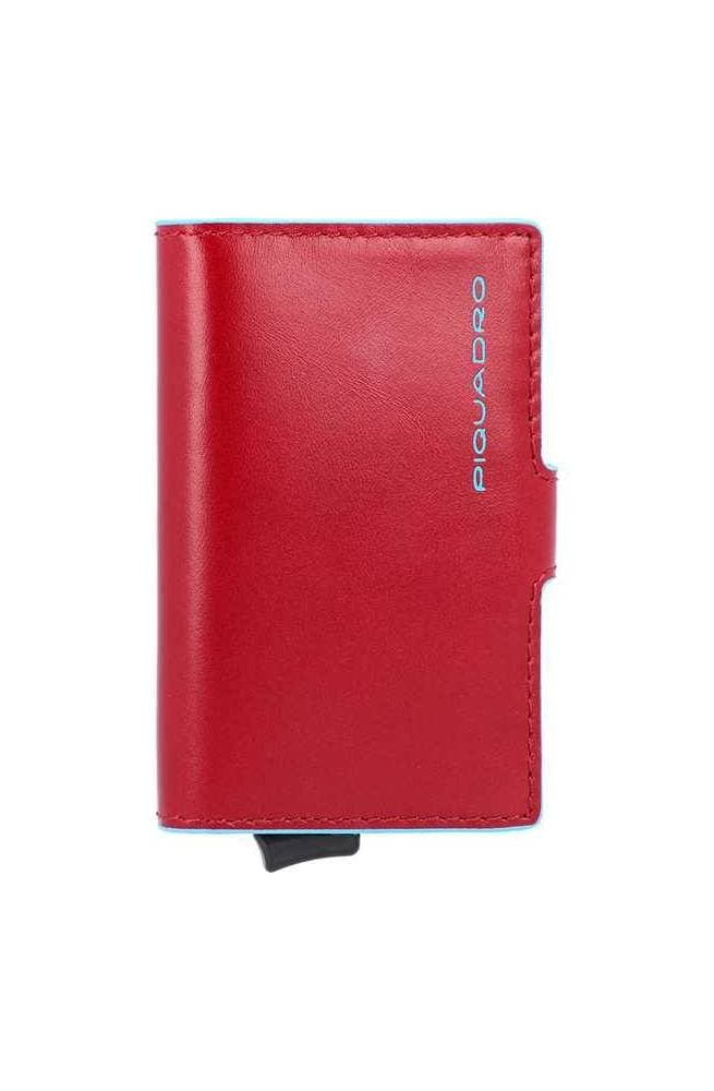 PIQUADRO Portacarte  Blue Square rosso RFID - PP5649B2R-R - 3