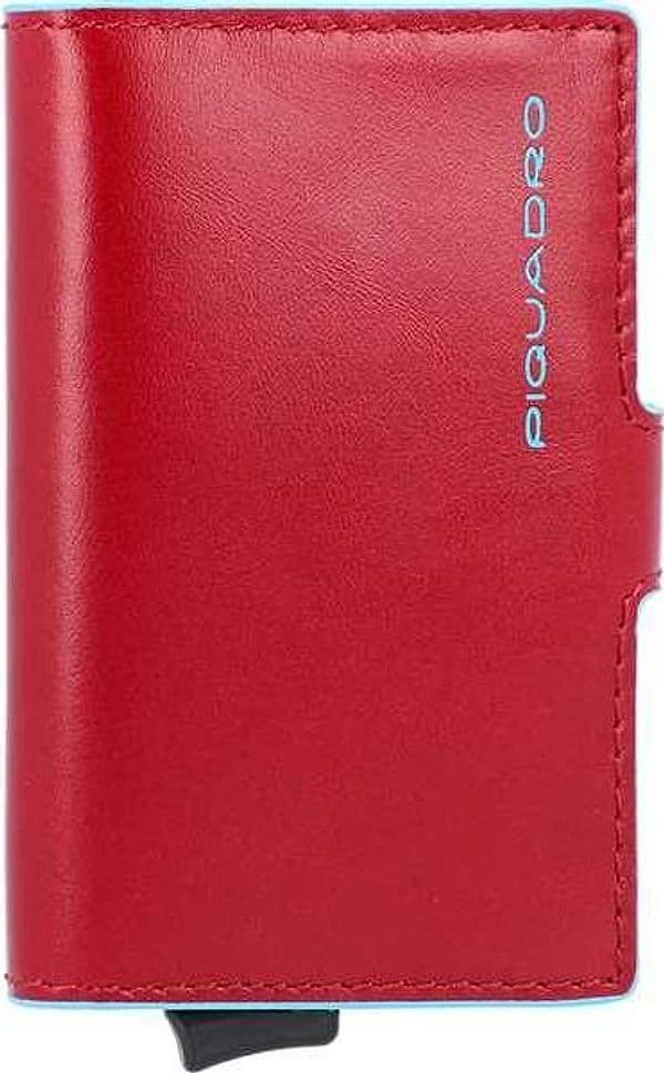 PIQUADRO Portacarte  Blue Square rosso RFID - PP5649B2R-R - 4