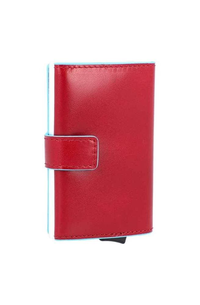 PIQUADRO Portacarte  Blue Square rosso RFID - PP5649B2R-R - 7