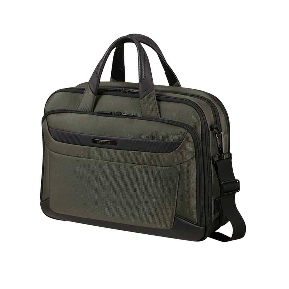 SAMSONITE Borsa  PRO-DLX Bailhandle Verde espandibile - KM2-04004 - 4