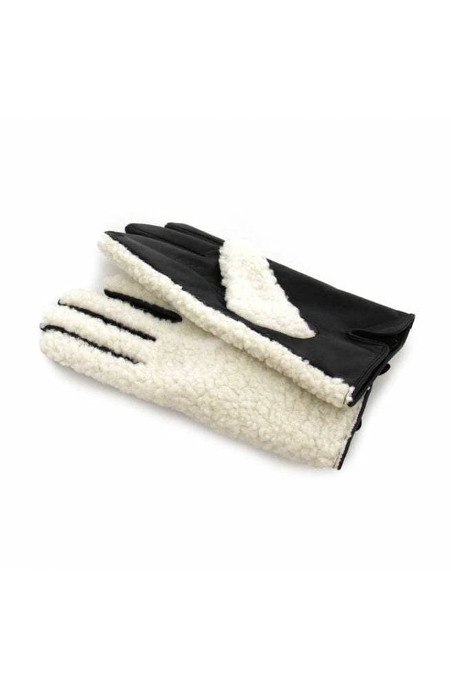TWIN-SET Guanti  Donna M Bianco nero - 232TO535A-03711-M - 5