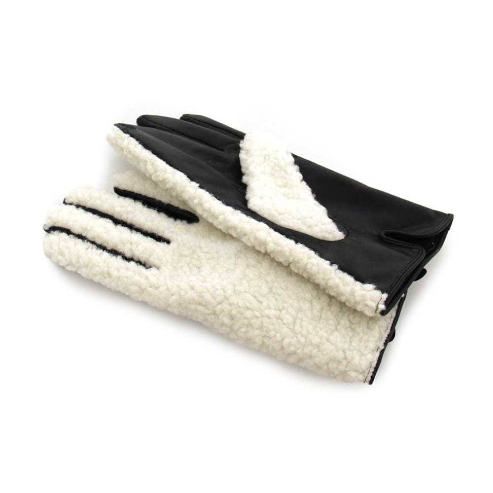 TWIN-SET Guanti  Donna M Bianco nero - 232TO535A-03711-M - 2