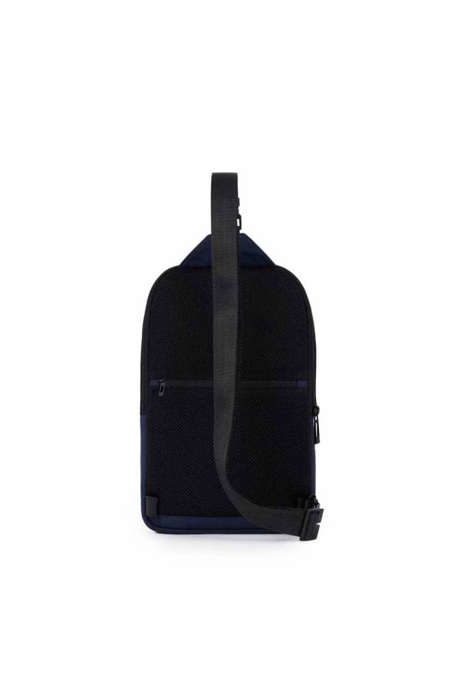 PIQUADRO Monospalla  W129 pelle e tessuto Blu - CA5751W129-BLU - 5