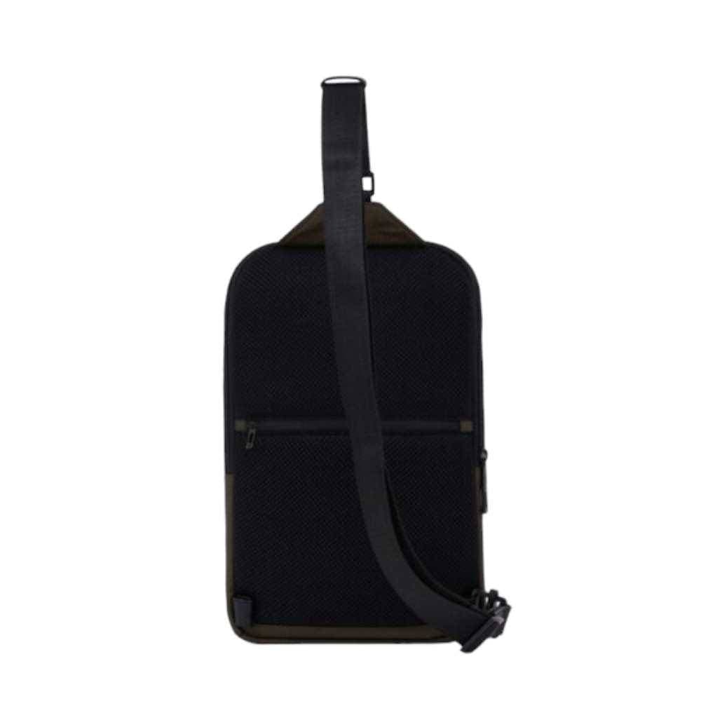 PIQUADRO Monospalla  W129 pelle e tessuto Verde - CA5751W129-VE - 6