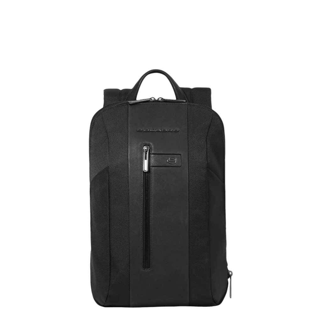 PIQUADRO Zaino  Brief pelle e tessuto Nero - CA6384BR2-N - 2