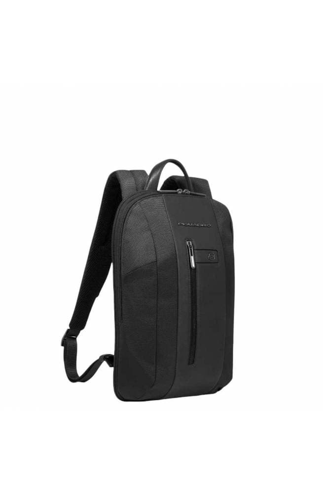 PIQUADRO Zaino  Brief pelle e tessuto Nero - CA6384BR2-N - 3