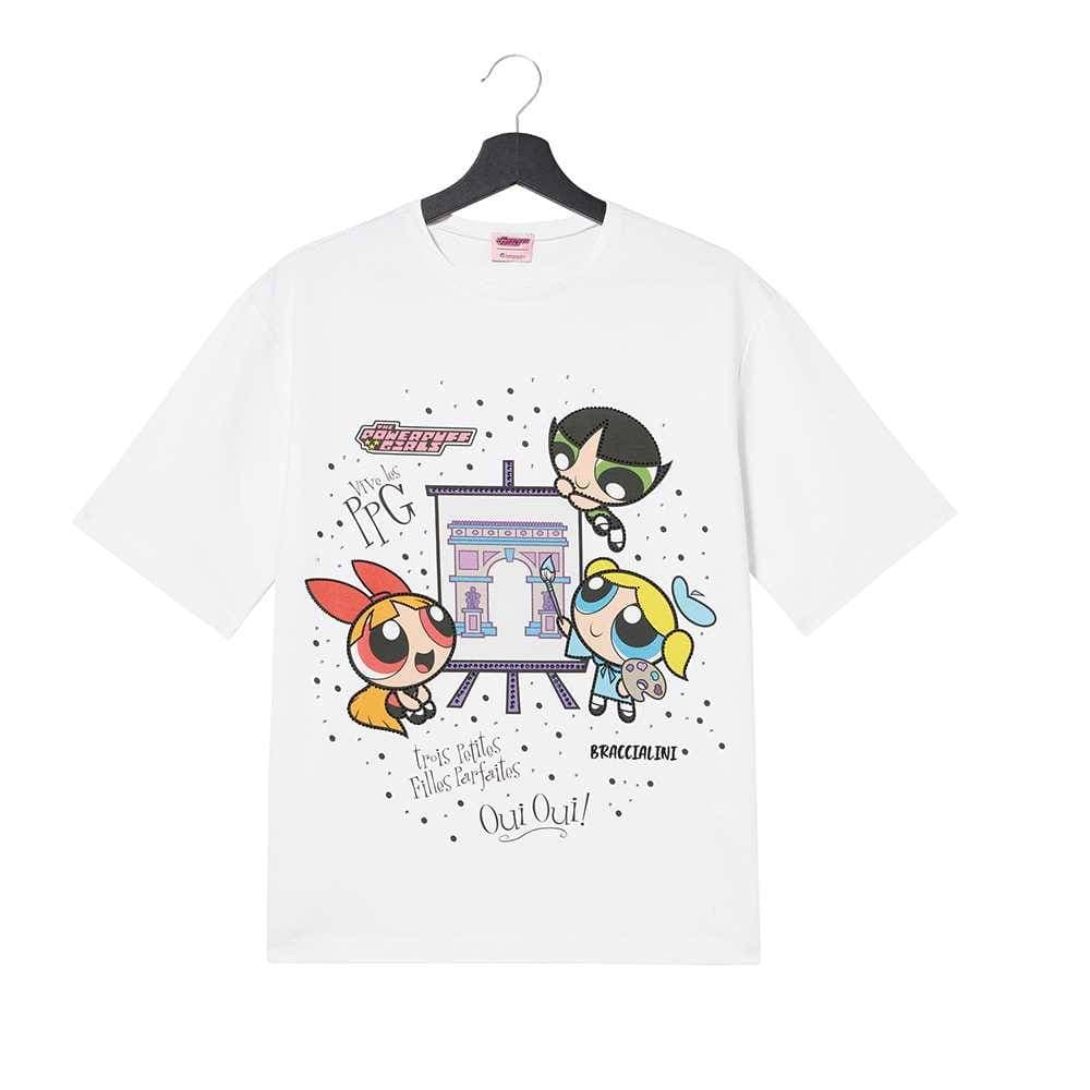 BRACCIALINI Accessori  POWERPUFF GIRLS Maglietta Bianco - PPGTOP02-LG - 2