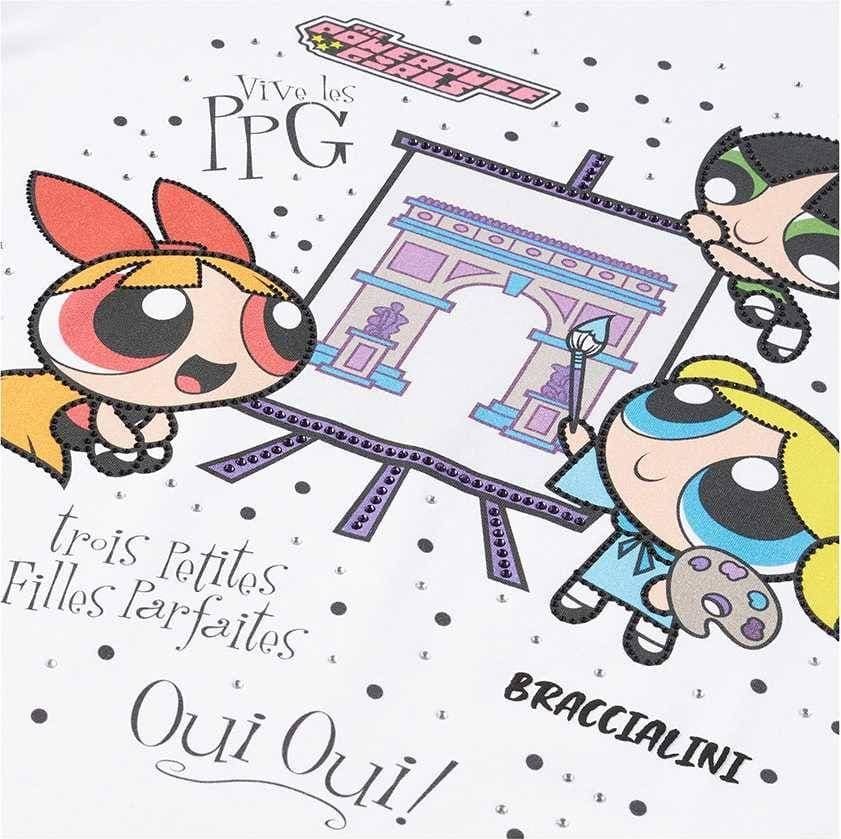 BRACCIALINI Accessori  POWERPUFF GIRLS Maglietta Bianco - PPGTOP02-LG - 4