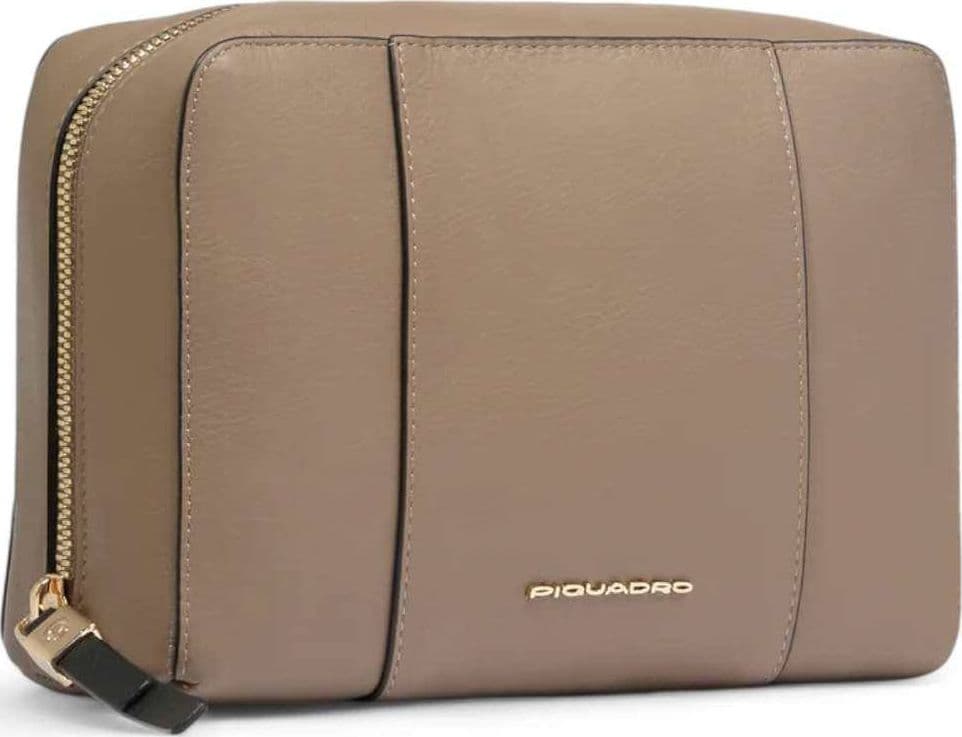 PIQUADRO Beauty case  W92 Donna Pelle Beige - BY6543W92-TO - 4