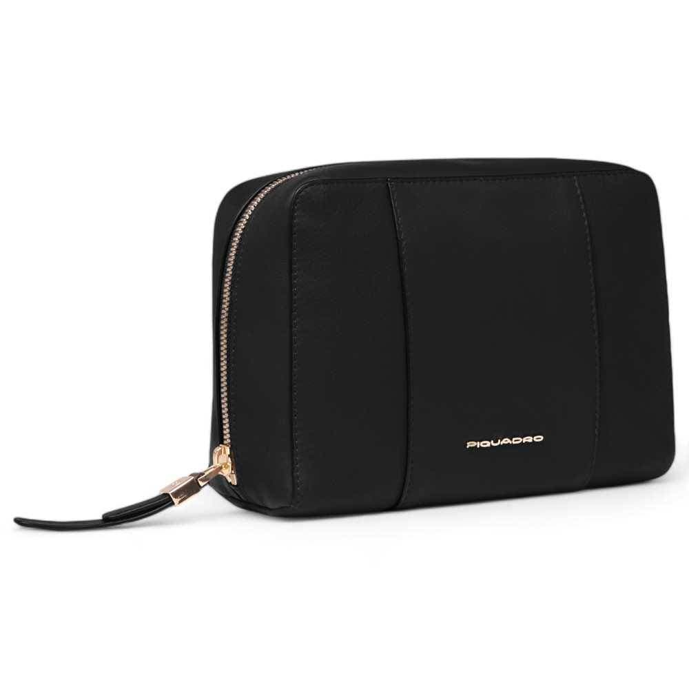 PIQUADRO Beauty case  W92 Donna Pelle Nero - BY6543W92-N - 4