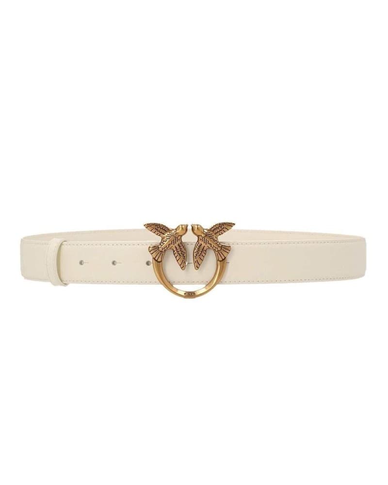 Pinko Cintura PINKO LOVE BERRY Donna Pelle M Bianco - 100125-A0F1-Z14Q-M - 5