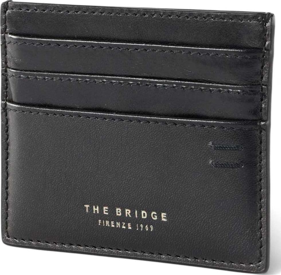 THE BRIDGE FIRENZE Portacarte The Bridge Uomo Nero Pelle - 01420401-7R - 2