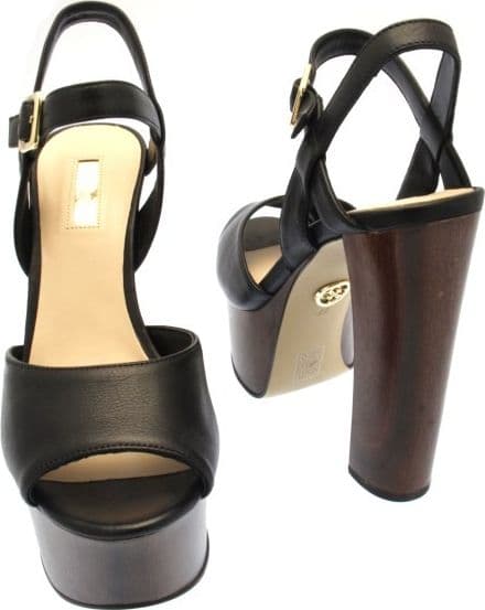 GUESS Sandali Guess Donna Nero Taglia 38 - FLDE21LEA03-BLACK-38 - 4