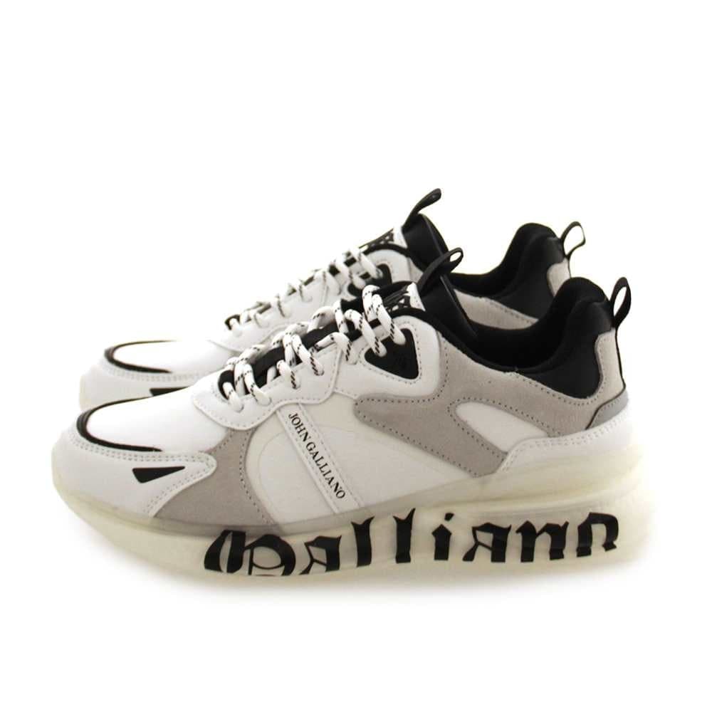 JOHN GALLIANO Scarpe  Sneakers Donna Bianco nero 39 - 15502-CP-A-39 - 2
