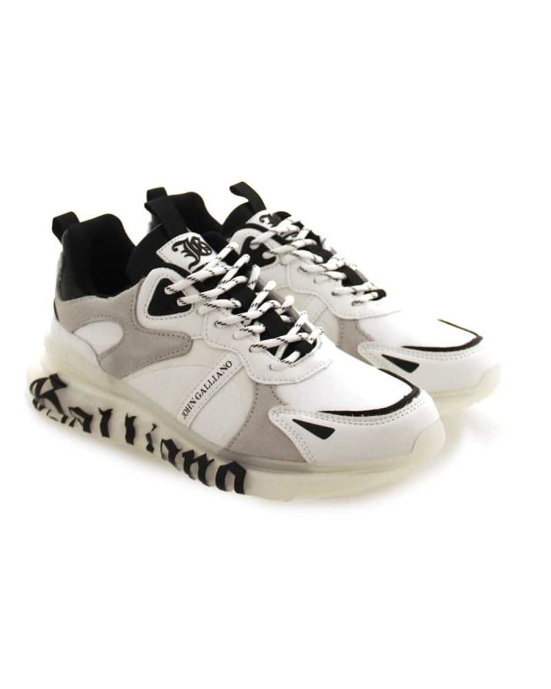 JOHN GALLIANO Scarpe  Sneakers Donna Bianco nero 39 - 15502-CP-A-39 - 5