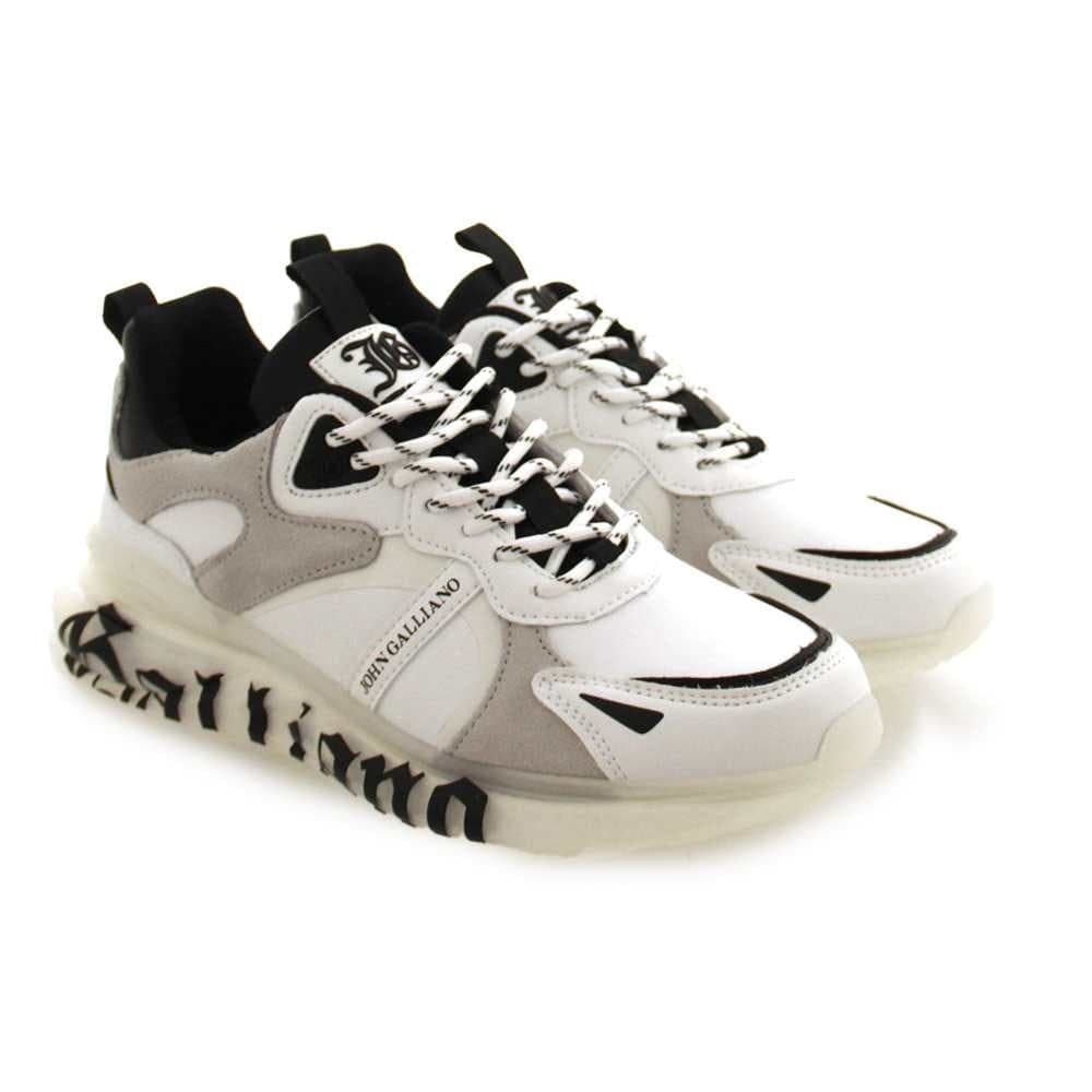 JOHN GALLIANO Scarpe  Sneakers Donna Bianco nero 39 - 15502-CP-A-39 - 6