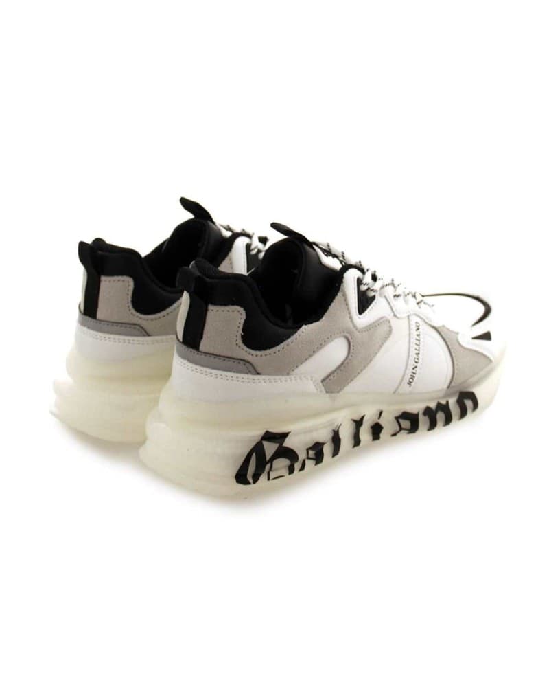 JOHN GALLIANO Scarpe  Sneakers Donna Bianco nero 39 - 15502-CP-A-39 - 7