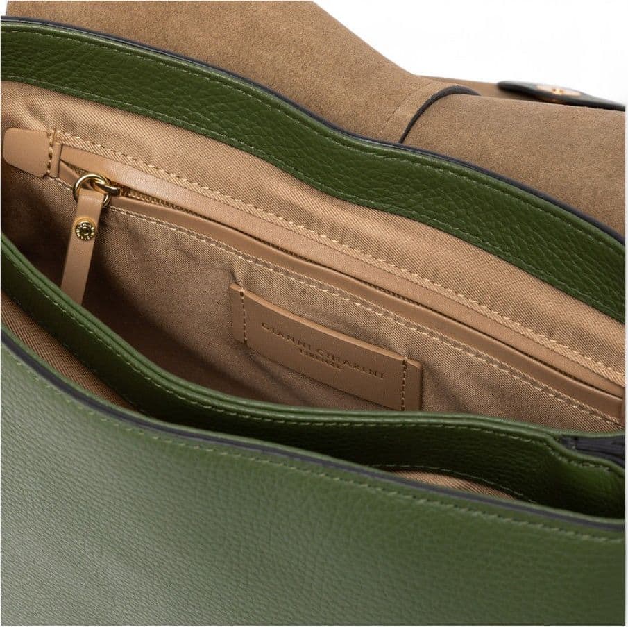 GIANNI CHIARINI Gianni Chiarini Borsa a tracolla Helena Round Deep Fir Donna verde - 6037COMMGRNNAOP14051 - 8