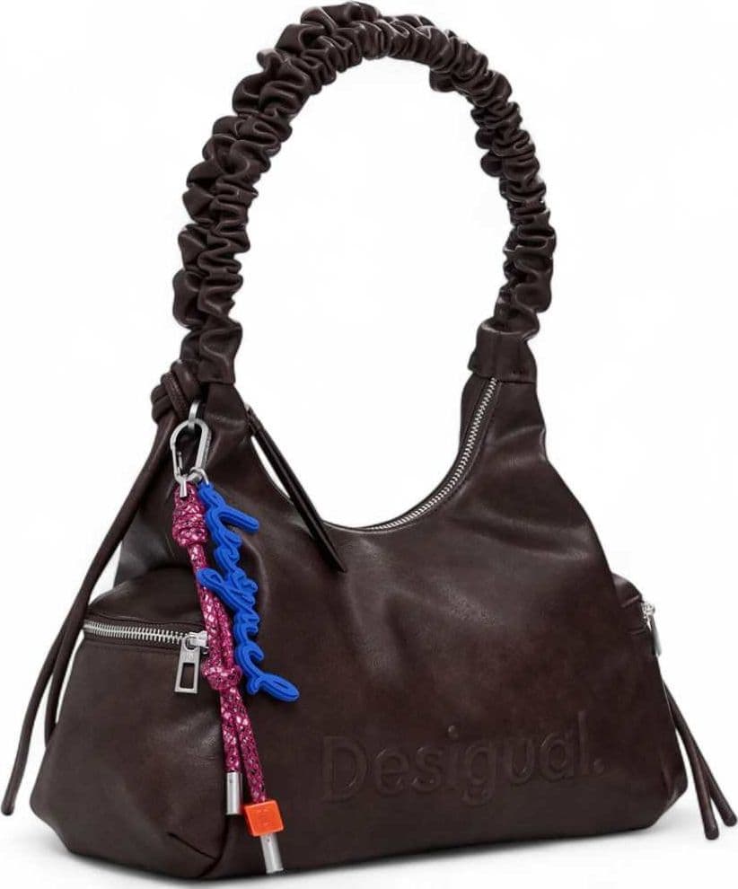 DESIGUAL Desigual Borsa a mano Half Logo Donna Marrone - 25WAXPAY-6009-U - 6
