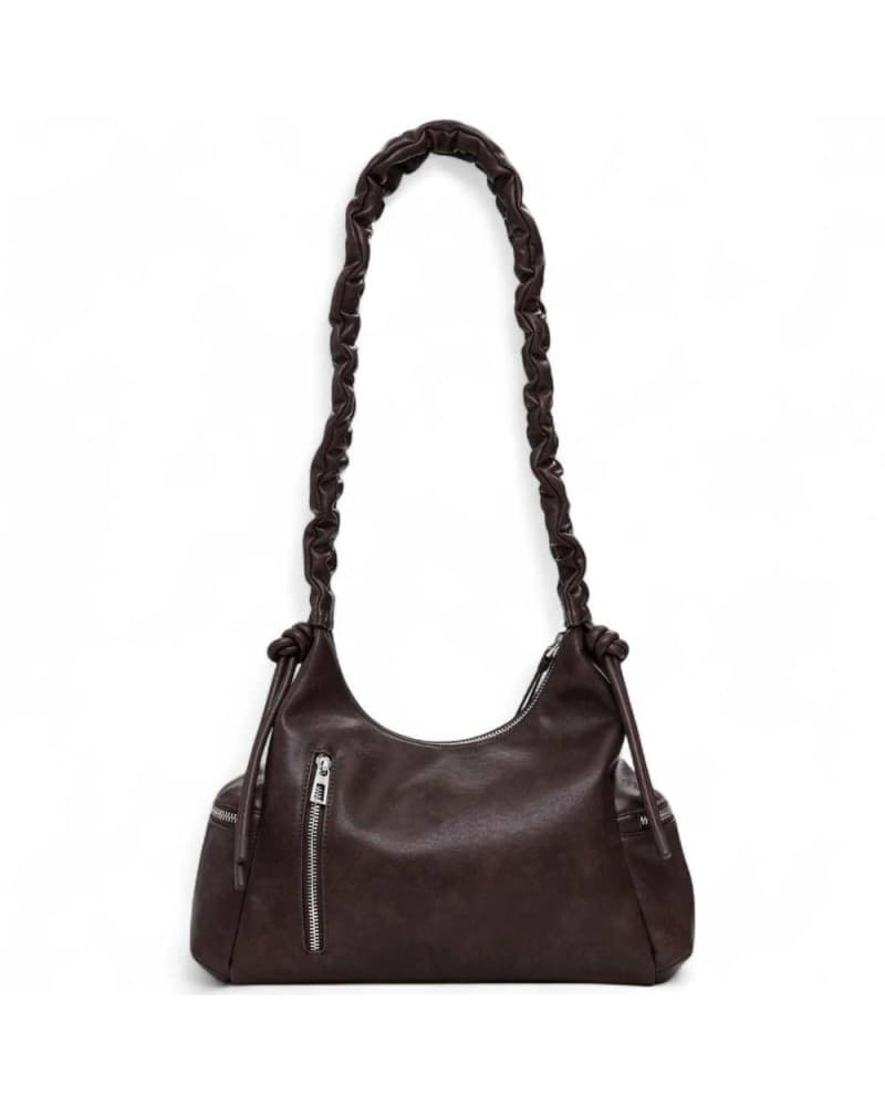 DESIGUAL Desigual Borsa a mano Half Logo Donna Marrone - 25WAXPAY-6009-U - 7