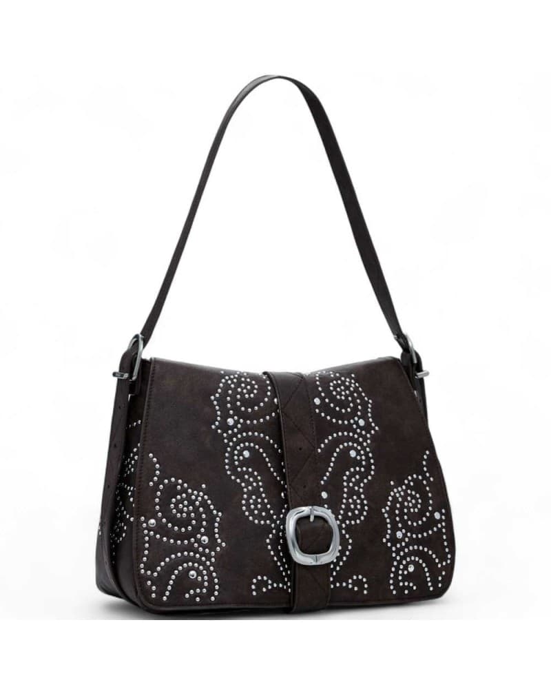 DESIGUAL Desigual Borsa a tracolla Poker Face Donna Marrone - 25WAXP34-6009-U - 5