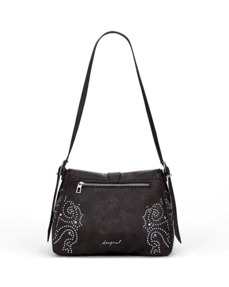 DESIGUAL Desigual Borsa a tracolla Poker Face Donna Marrone - 25WAXP34-6009-U - 7