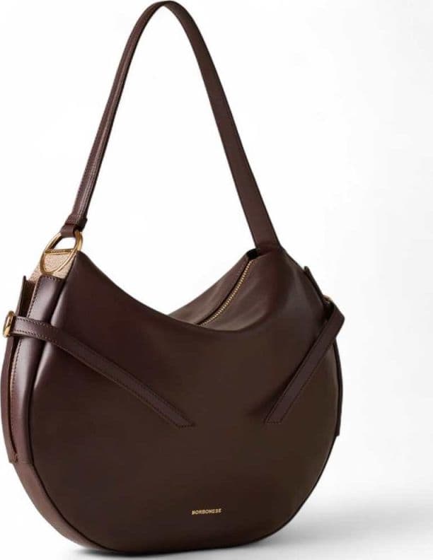 Borbonese  Borsa Hobo Castano/Mushroom Donna - 91010103-AU5-069 - 5