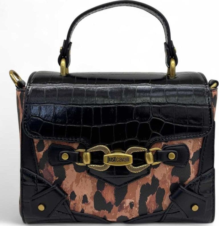 JUST CAVALLI Borsa a mano  Donna Nero-Maculato - 79RA4BH3ZSD23QL7 - 5