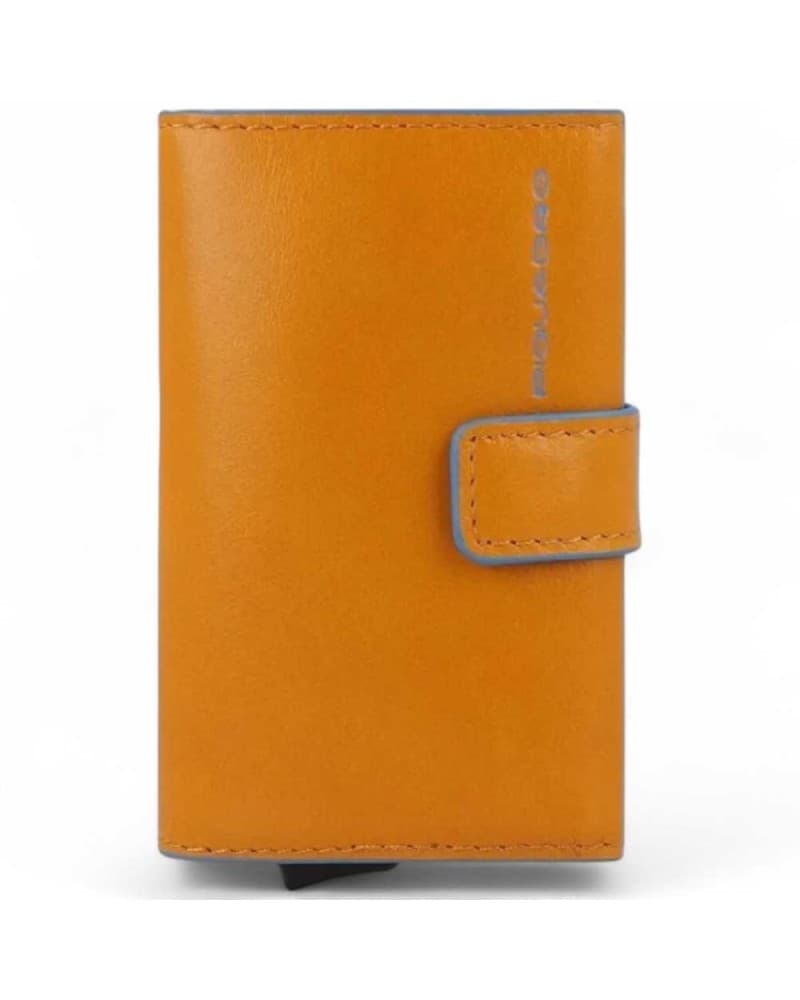 PIQUADRO Piquadro Portacarte Blu Square Unisex Giallo Pelle - PP5649B2BLR-G - 7