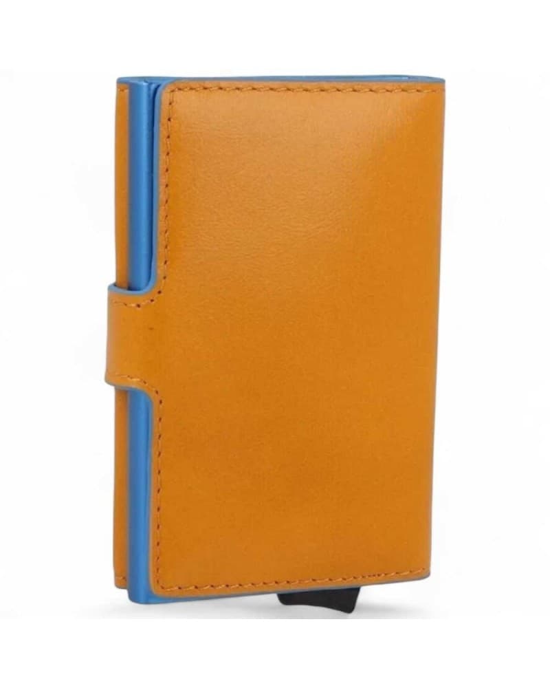 PIQUADRO Piquadro Portacarte Blu Square Unisex Giallo Pelle - PP5649B2BLR-G - 3