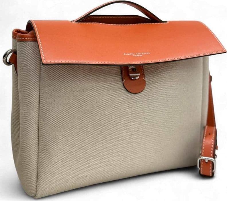 GIANNI CHIARINI Borsa a mano  Donna Beige-Arancio - BS11620-SAL-COR - 7