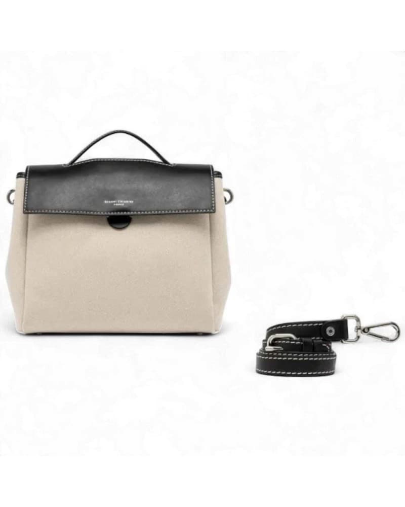 GIANNI CHIARINI Borsa a mano  Donna Beige-Nero - BS11620-SAL-NERO - 9
