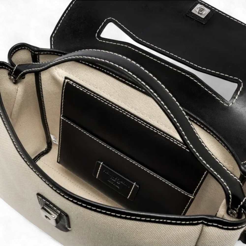 GIANNI CHIARINI Borsa a mano  Donna Beige-Nero - BS11620-SAL-NERO - 8