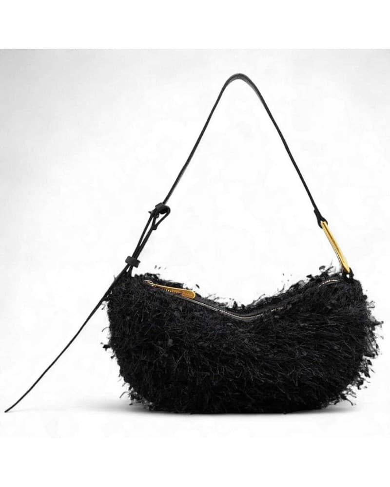 GIANNI CHIARINI Borsa a spalla  Donna Nero - BS11610CNFT001 - 7