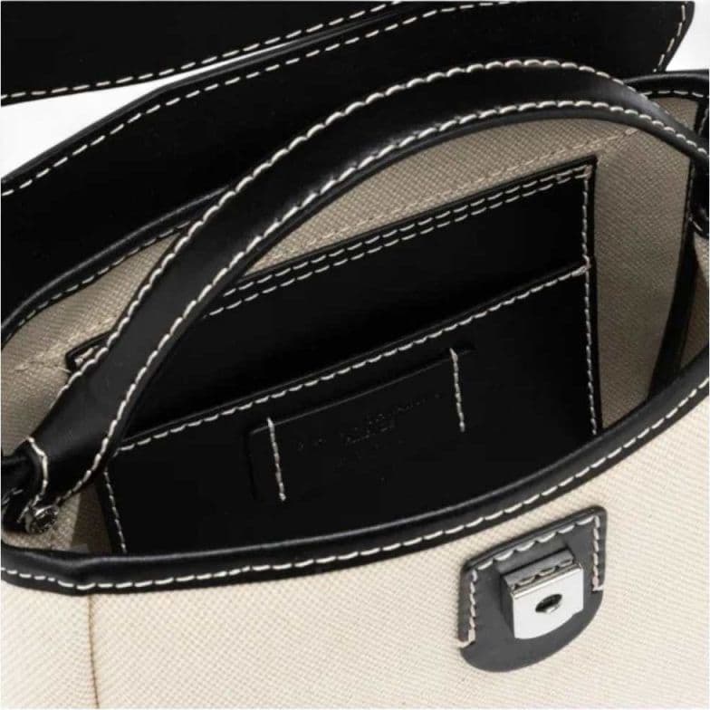 GIANNI CHIARINI Borsa a tracolla  Donna Nero Beige - BS11599-SAL-NERO - 7