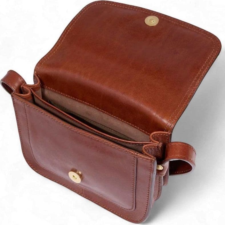 THE BRIDGE FIRENZE Borsa a tracolla The Bridge Donna Pelle Marrone - 04543501-14 - 7