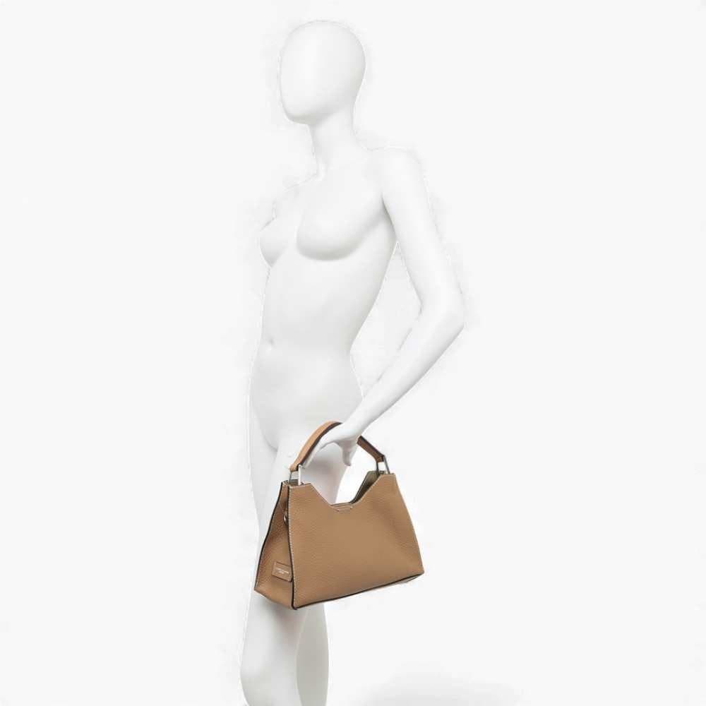 GIANNI CHIARINI Borsa Aura Small  Pelle Clay - 12315RNGDBLT.U.5313 - 4