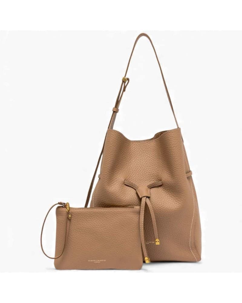 GIANNI CHIARINI Borsa Diletta Small  Pelle Clay - 11787RNGDBLT.U.5313 - 9