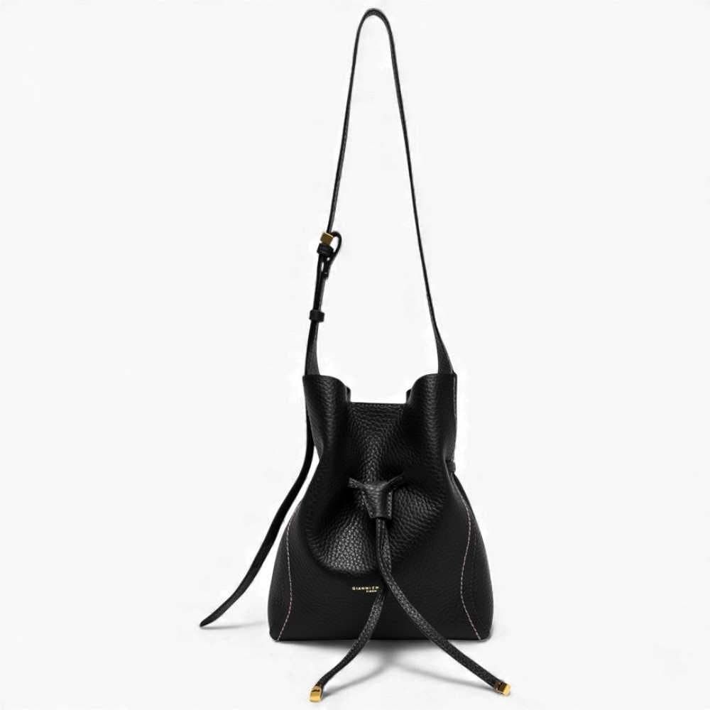 GIANNI CHIARINI Borsa Diletta Medium  Pelle Nero - 11786RNGDBLT.U.001 - 2