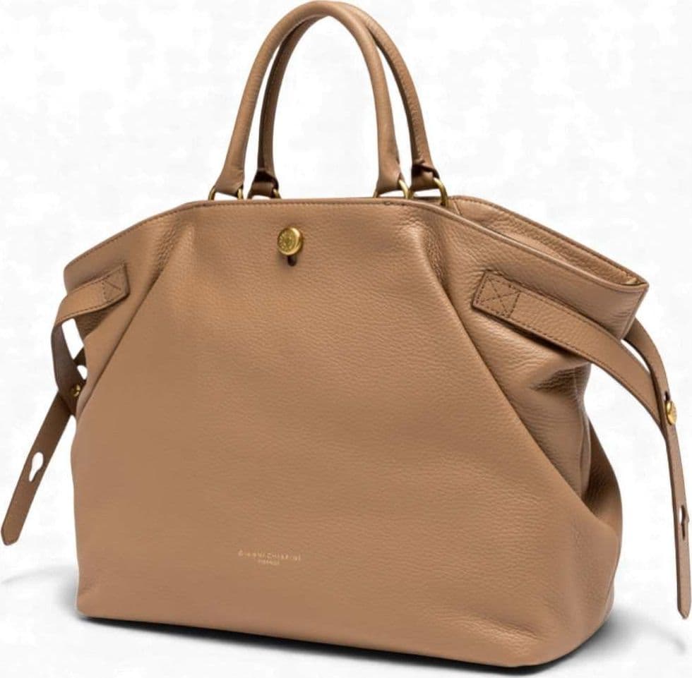 GIANNI CHIARINI Borsa Dua Mini  Pelle Clay - 11891COMMGRN5313 - 8