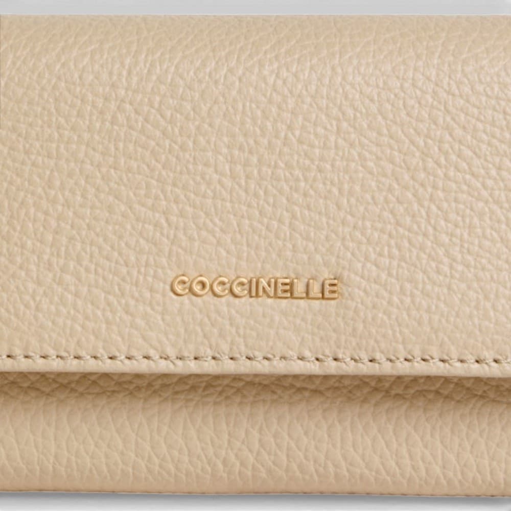 COCCINELLE Coccinelle Portafoglio Metallic Soft Donna Sabbia in Pelle - 4